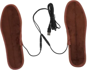 1 Pair Winter Heating Insole Charging Heating Insole for Winter Brown 43 Electric Heated Foot Warmers Rechargeable Electric Shoes
