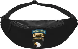 101st Airborne Ranger Special Forces Fanny Pack Daypack Crossbody Waist Bag For Travel Sports Running Hiking
