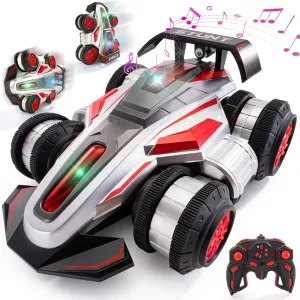 1:14 Scale RC Stunt Car, 360° Rotating Remote Control Car, 2.4GHz 4WD RC Car for Kids, Ages 6-12 Racing,4WD Drift Truck for Boys Girls Birthday Gift