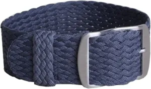 16mm 18mm 20mm 22mm Solid Color Woven Nylon watchbands Bracelet Fabric Woven Watch Strap Band Buckle Belt Black Blue (Band Color : Style G, Band Width : 20mm)
