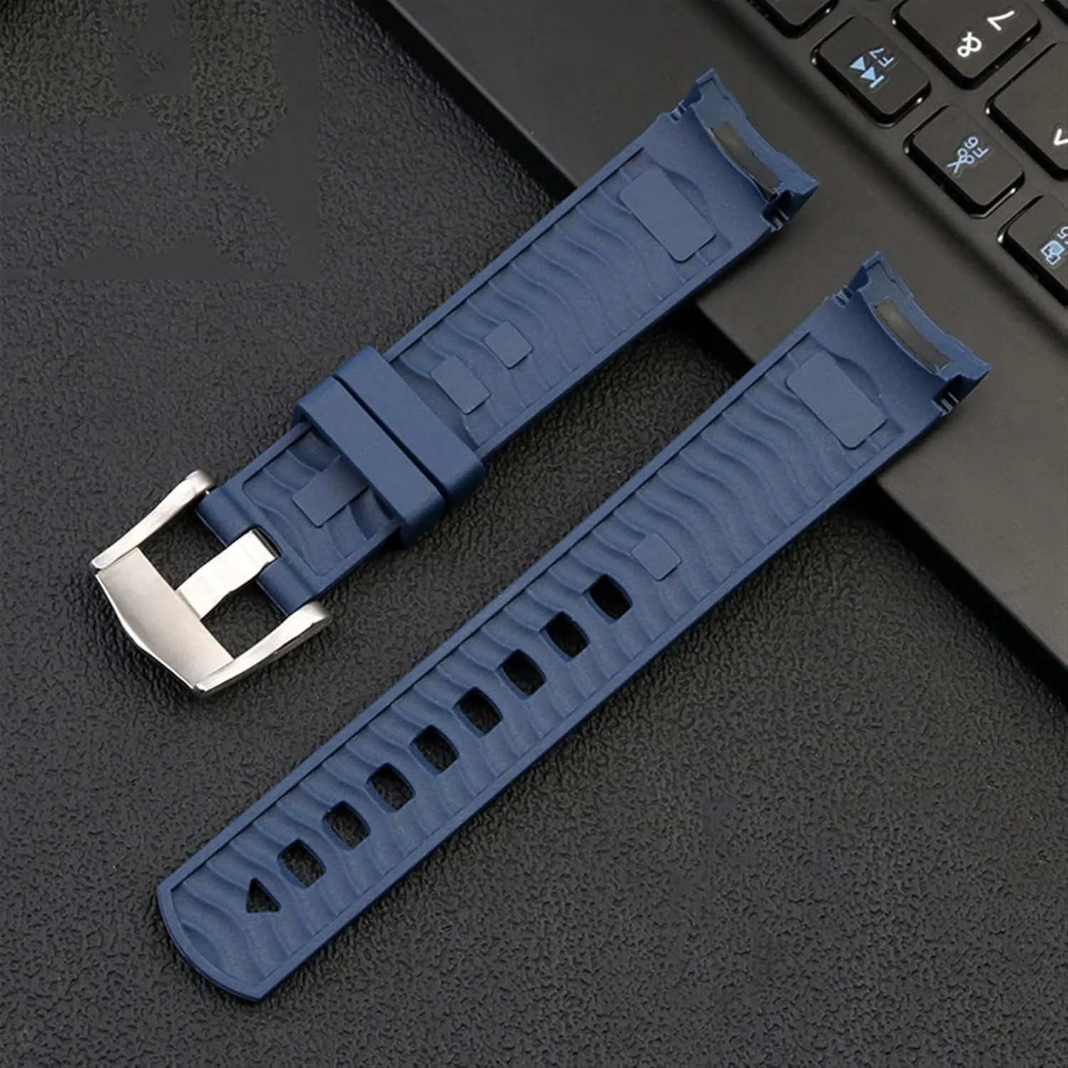 20mm 22mm Rubber Watchband For Omega SEAMASTER 003 007 PLANET OCEAN AT150 Pin Buckle Silicone Strap Watch Band Bracelet