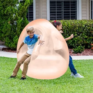 47'' Water Filled Bubble Ball for Adults & Children Toy Beach Garden Ball Funny Inflatable Water Ball Soft Rubber Ball Jelly Balloon Balls for Outdoor Indoor Party