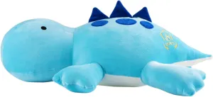 4LB Cute Weighted Stuffed Animals Plush - 24 inch Soft Weighted Dinosaur Plush Toy Pillow for Adults and Children (Blue Dinosaur)
