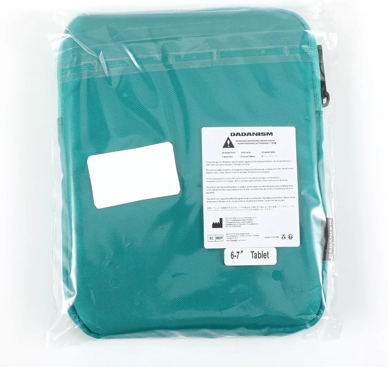 6-7 Inch Padded Sleeve for 7" Kindle Colorsoft Signature Edition and All-New Kindle Paperwhite, Protective Sleeve Pouch Bag Carrying Case for 6" Kindle/Kindle Oasis/Kobo E-Reader, Jade Green
