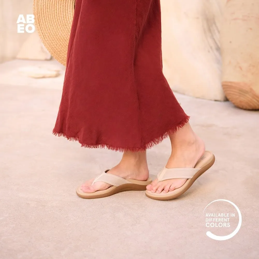 ABEO Laguna Flip Flops For Women | Orthopedic Sandals | Arch Support Flip Flops | Plantar Fasciitis Relief Sandals | Built-In Orthotics Inserts For Women