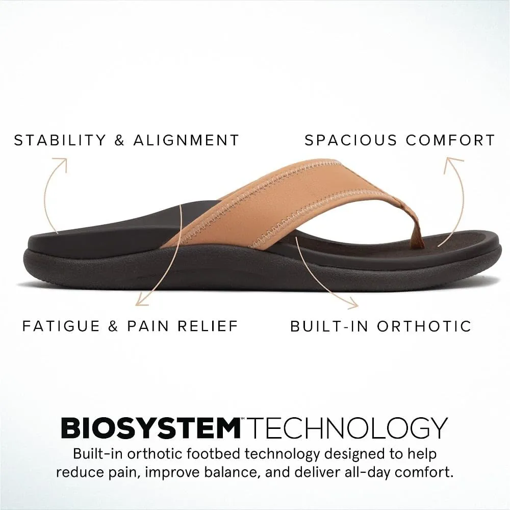 ABEO Laguna Flip Flops For Women | Orthopedic Sandals | Arch Support Flip Flops | Plantar Fasciitis Relief Sandals | Built-In Orthotics Inserts For Women