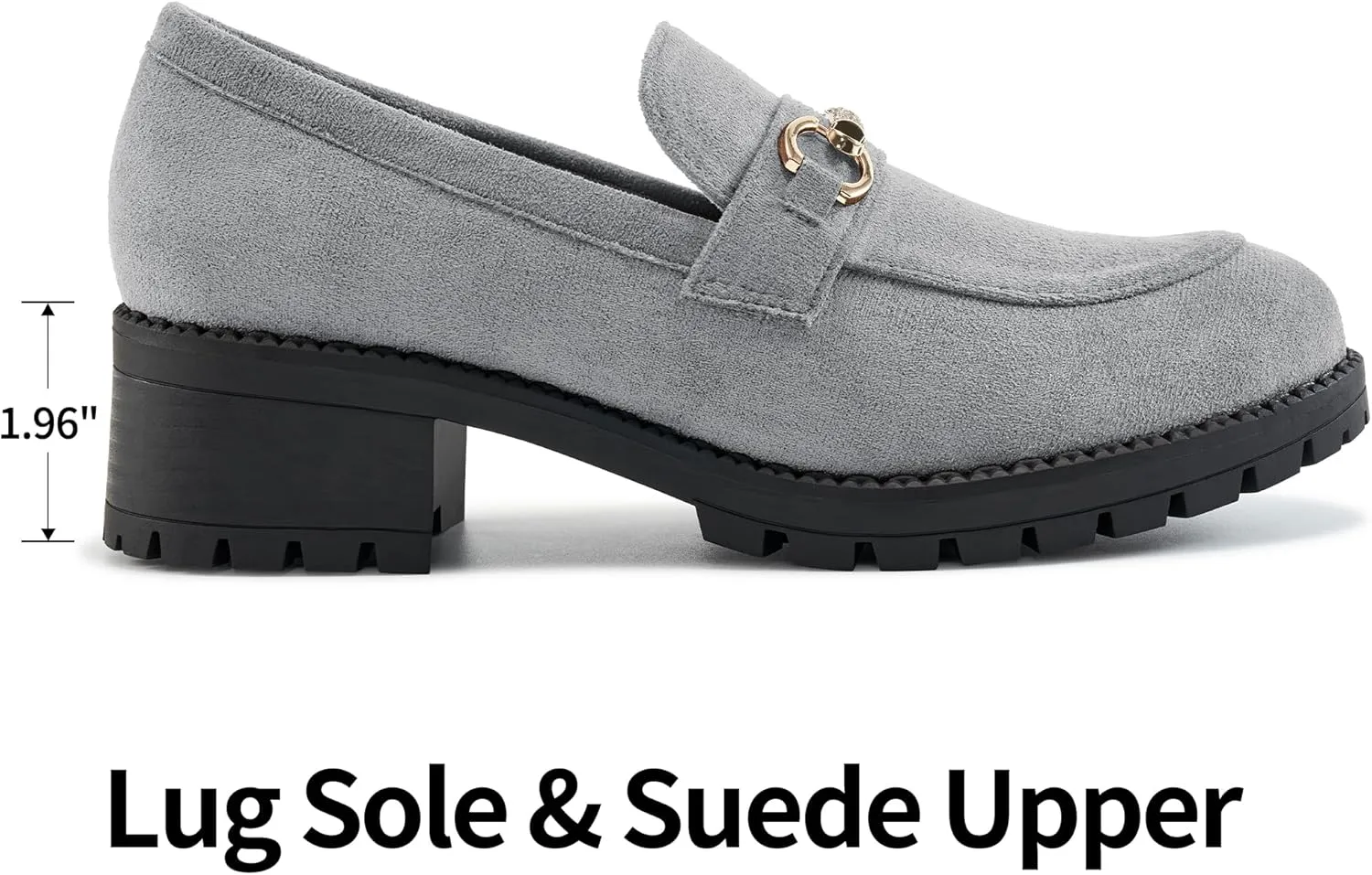Ablanczoom Chunky Loafers for Women Platform: Comfortable Suede Penny Womens Loafer Dressy Slip On Casual Office Business Shoes