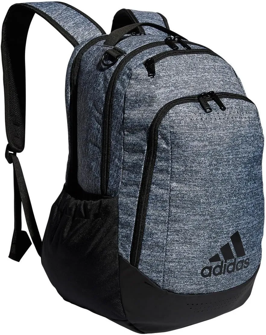 adidas Defender Sports, Soccer Bags and Basketball Backpacks for Holding Balls, Featuring Shoe Compartment, Jersey Onix Grey/Black, One Size