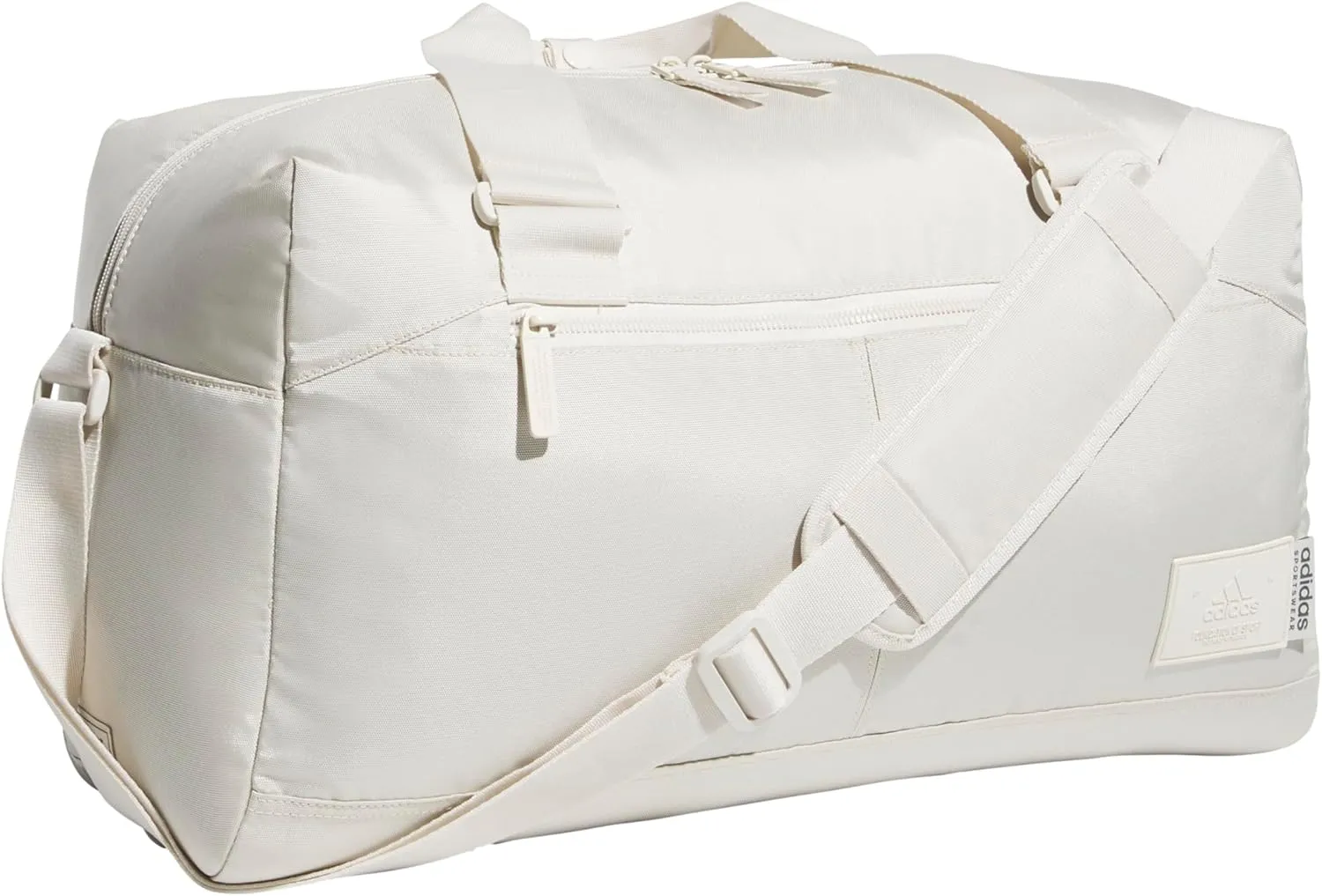 adidas Lounge Premium Sport Duffel Bag for Travel and Gym, Alumina Beige, One Size