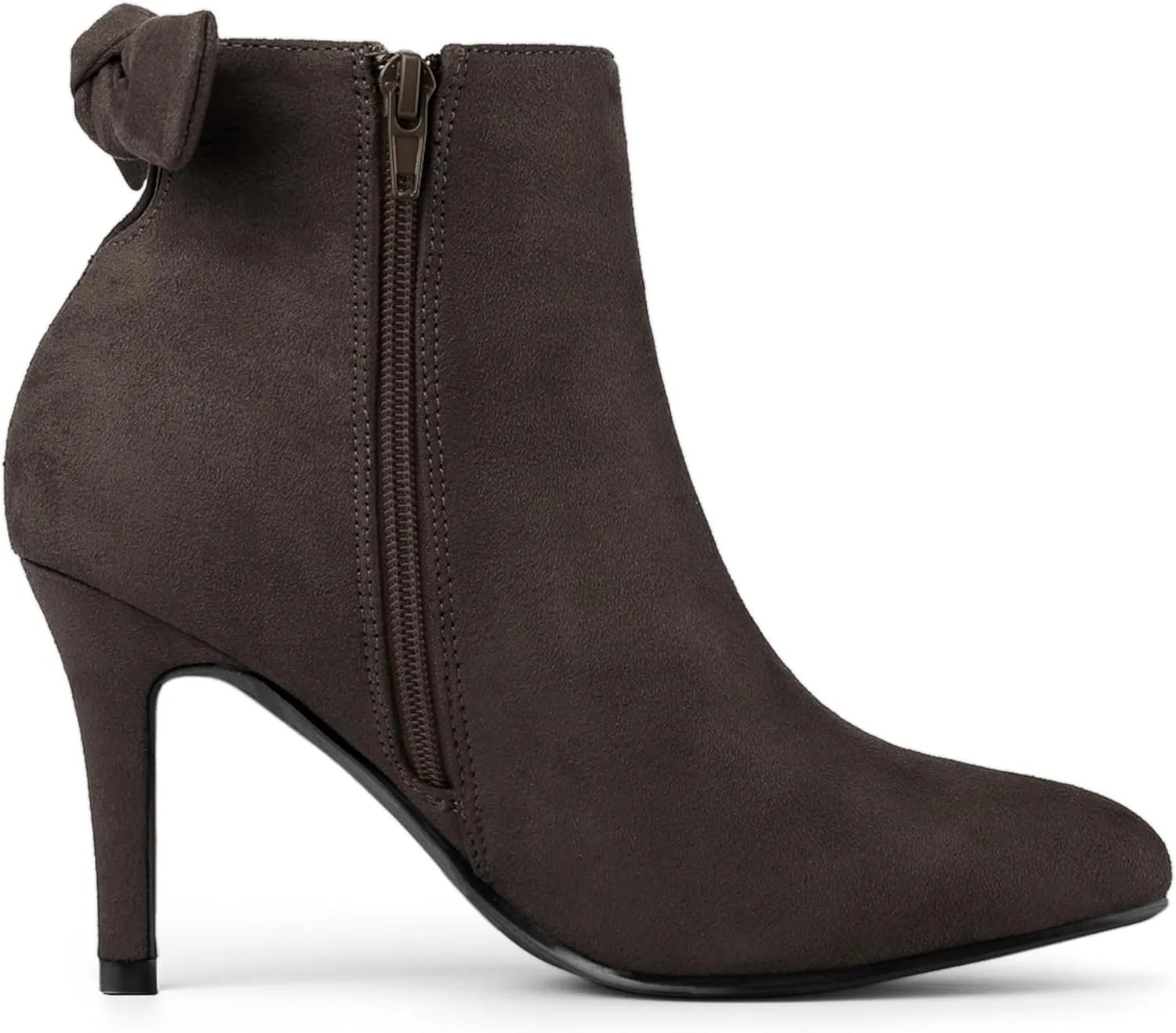 Allegra K Women's Pointed Toe Stiletto Heel Ankle Boots