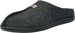 Alpine Swiss Bruce Mens Felt Faux Wool Clog Slippers Comfortable Slip On House Shoes