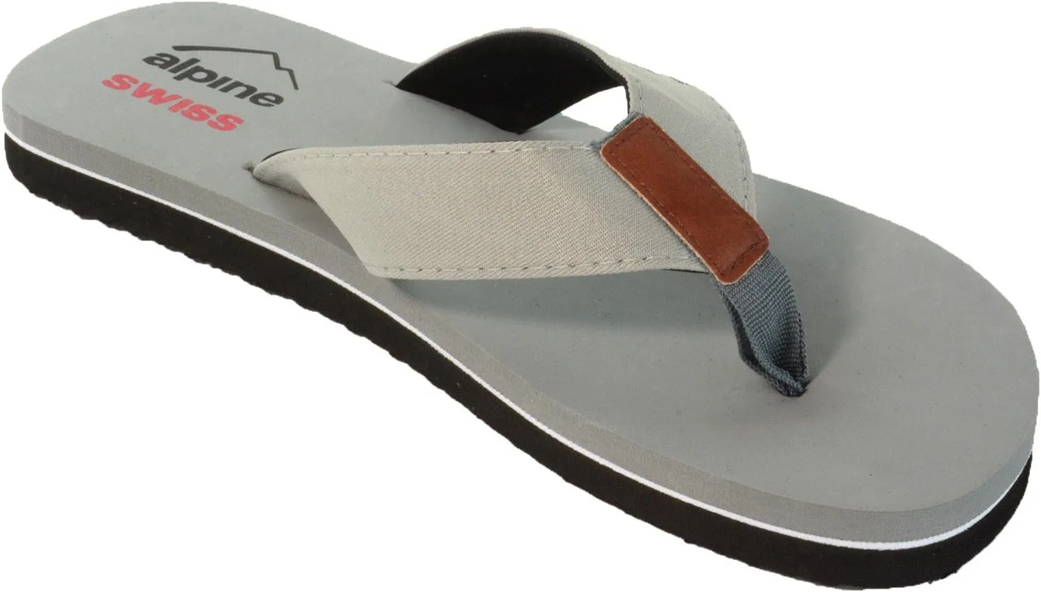Alpine Swiss Mens Flip Flops | Lightweight Thong Sandals | Beach Sandals with EVA Sole for Comfort | Stylish Durable Flip Flops for Men Perfect for Casual Wear, Pool, and Outdoor Activities
