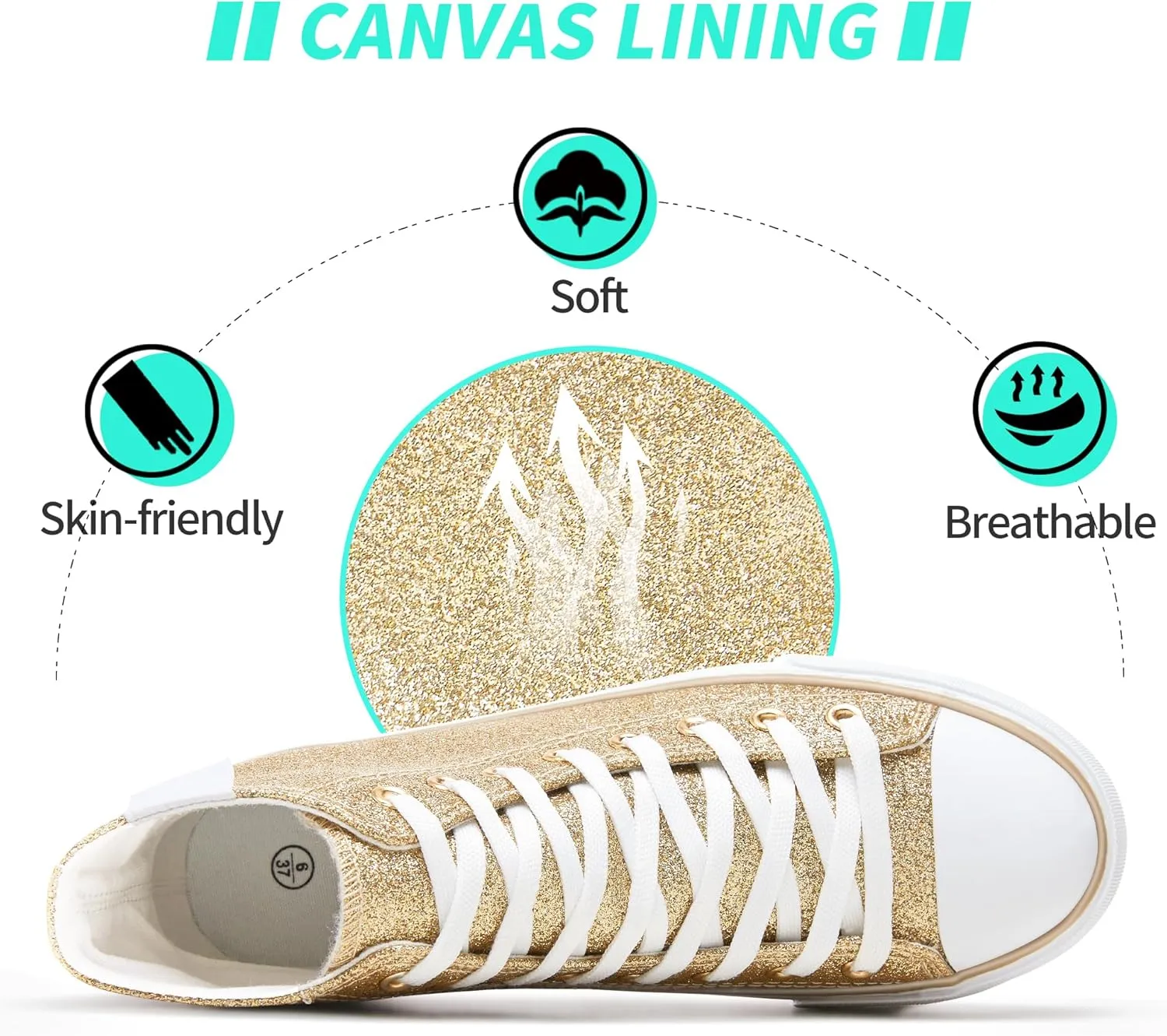 ALTOCIS Glitter Platform Fashion Sneakers,Sparkly Bling Mid Calf Sneaker for Women,Cute Comfortable Platform High Top Sneakers