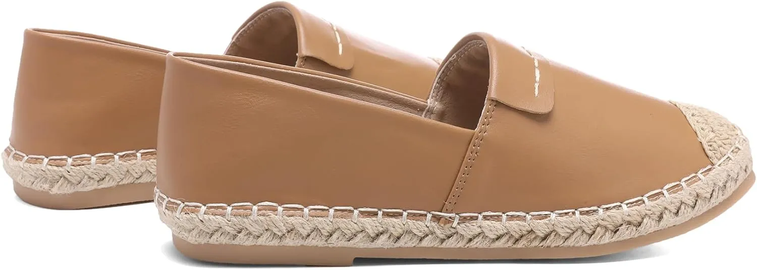 Altxic Women's Cap-Toe Classic Comfortable Slip on Lightweight Casual Espadrilles Loafer Flat