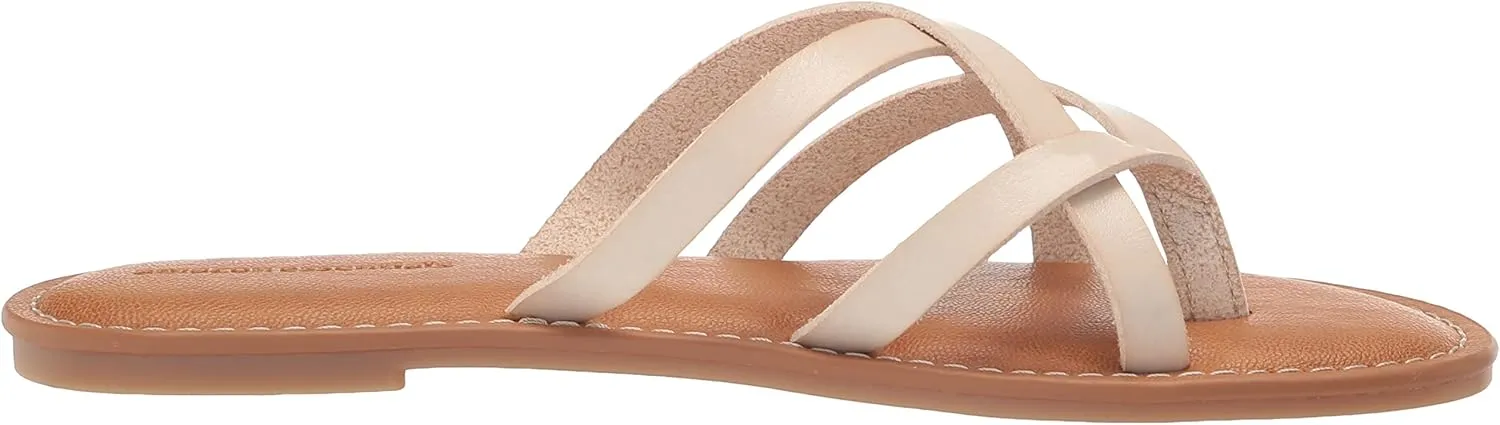 Amazon Essentials Women's Strappy Slide Flat Sandal