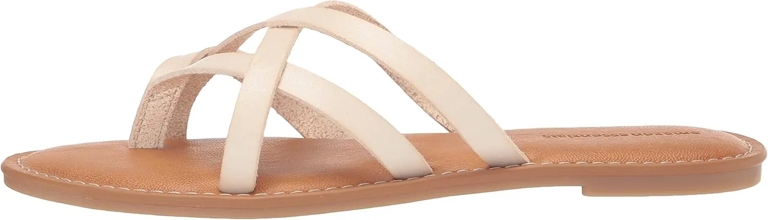 Amazon Essentials Women's Strappy Slide Flat Sandal