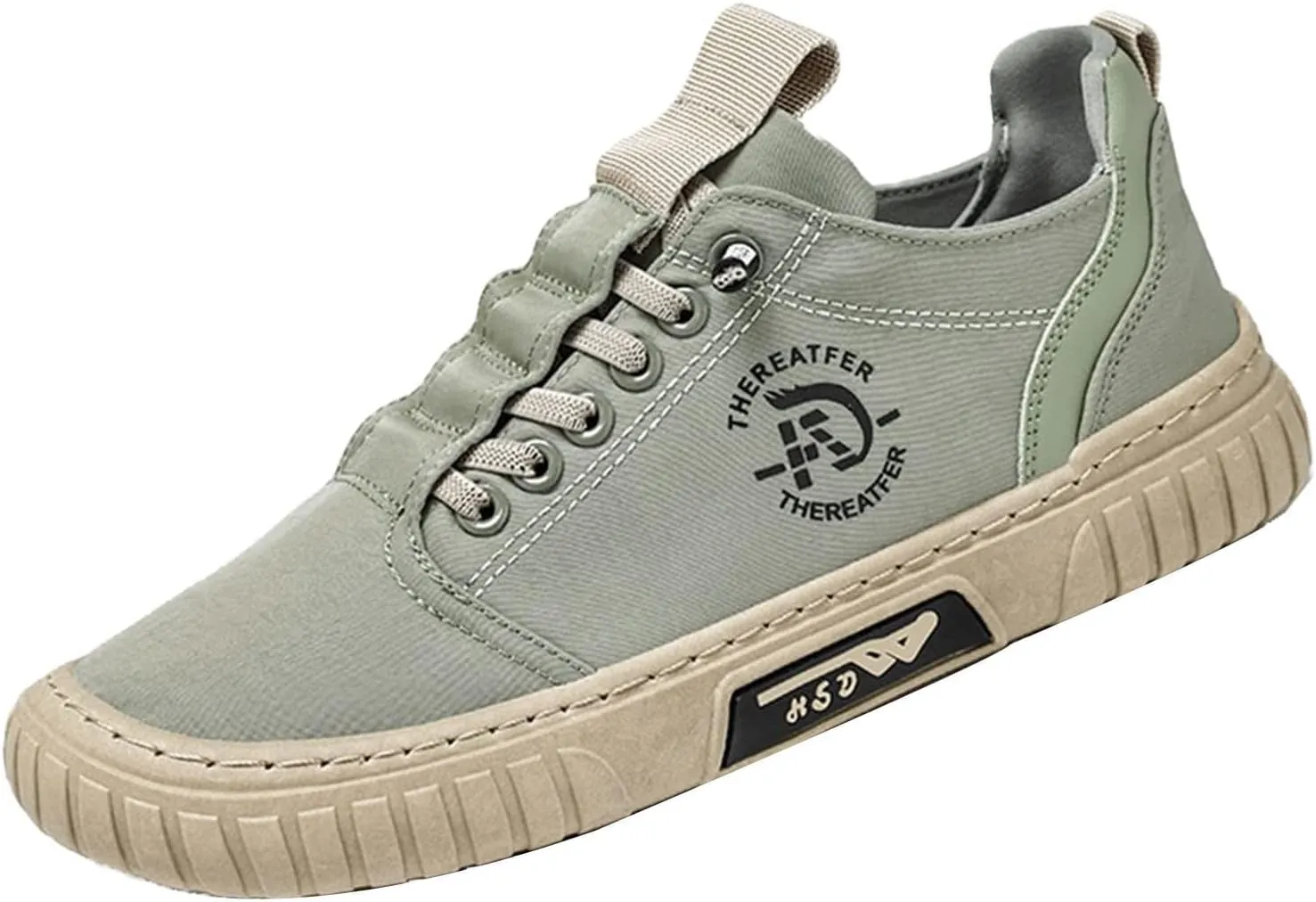 AngryMonkey Men's Outdoor Low Top Hopomart Sport Shoes, Non-Slip Lightweight Breathable Travel Casual Jogging Shoe