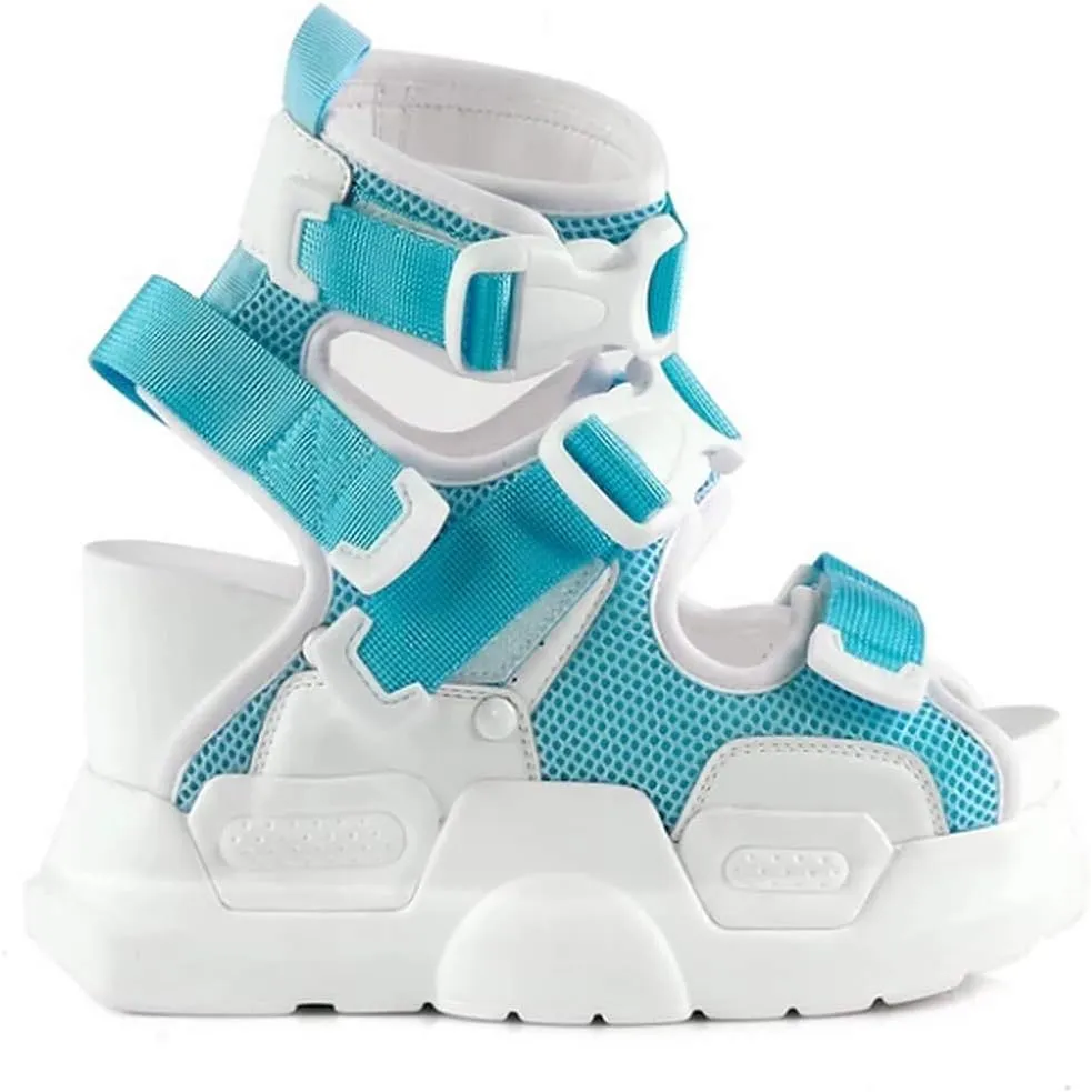Anthony Wang Platform Women's Buckle Sandals-Mulberry-01