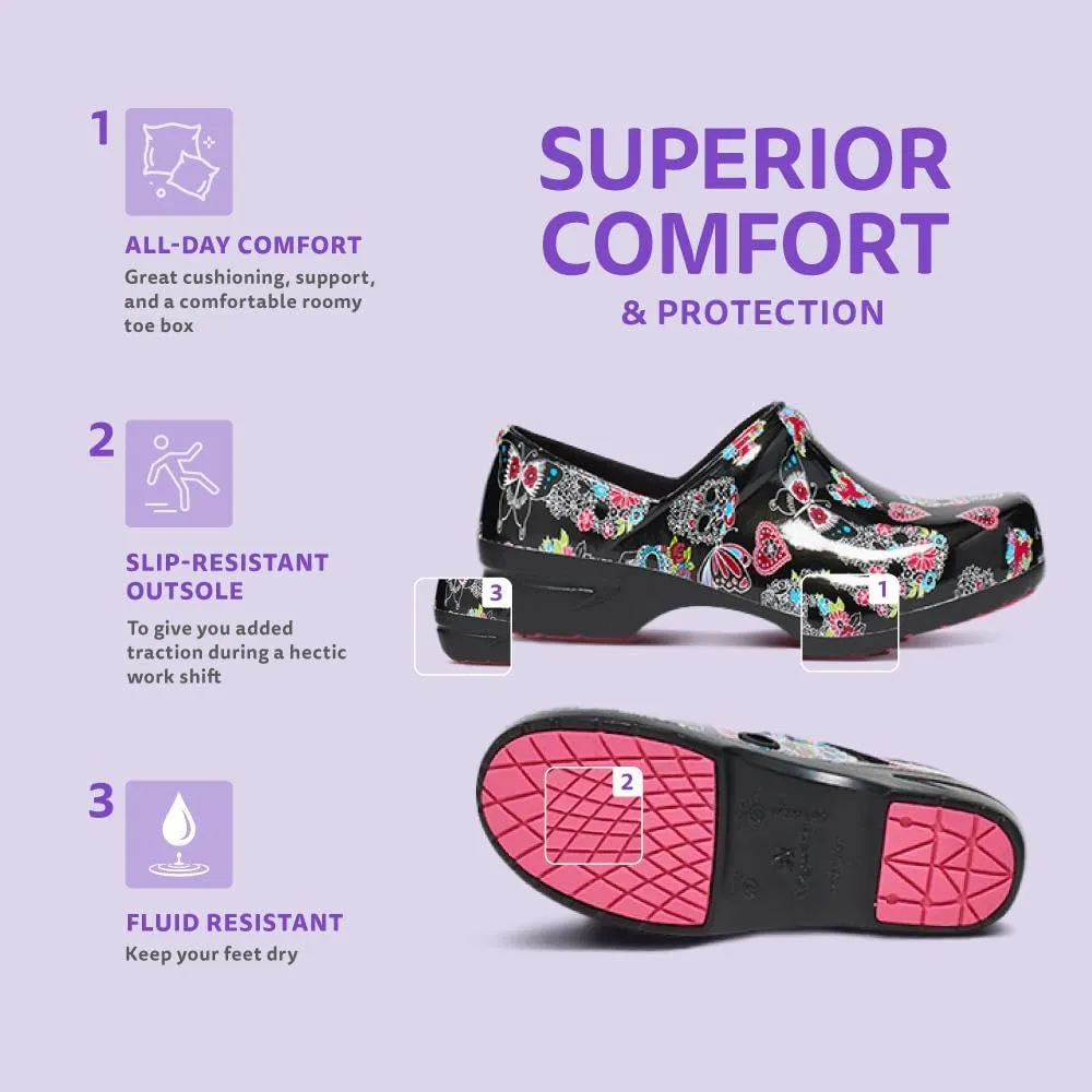 Anywear SR Angel Nursing Clogs for Women and Men - Lightweight, Water-Resistant Non-Slip Work Shoes with Exceptional EVA Cushioning, Ventilated Insoles