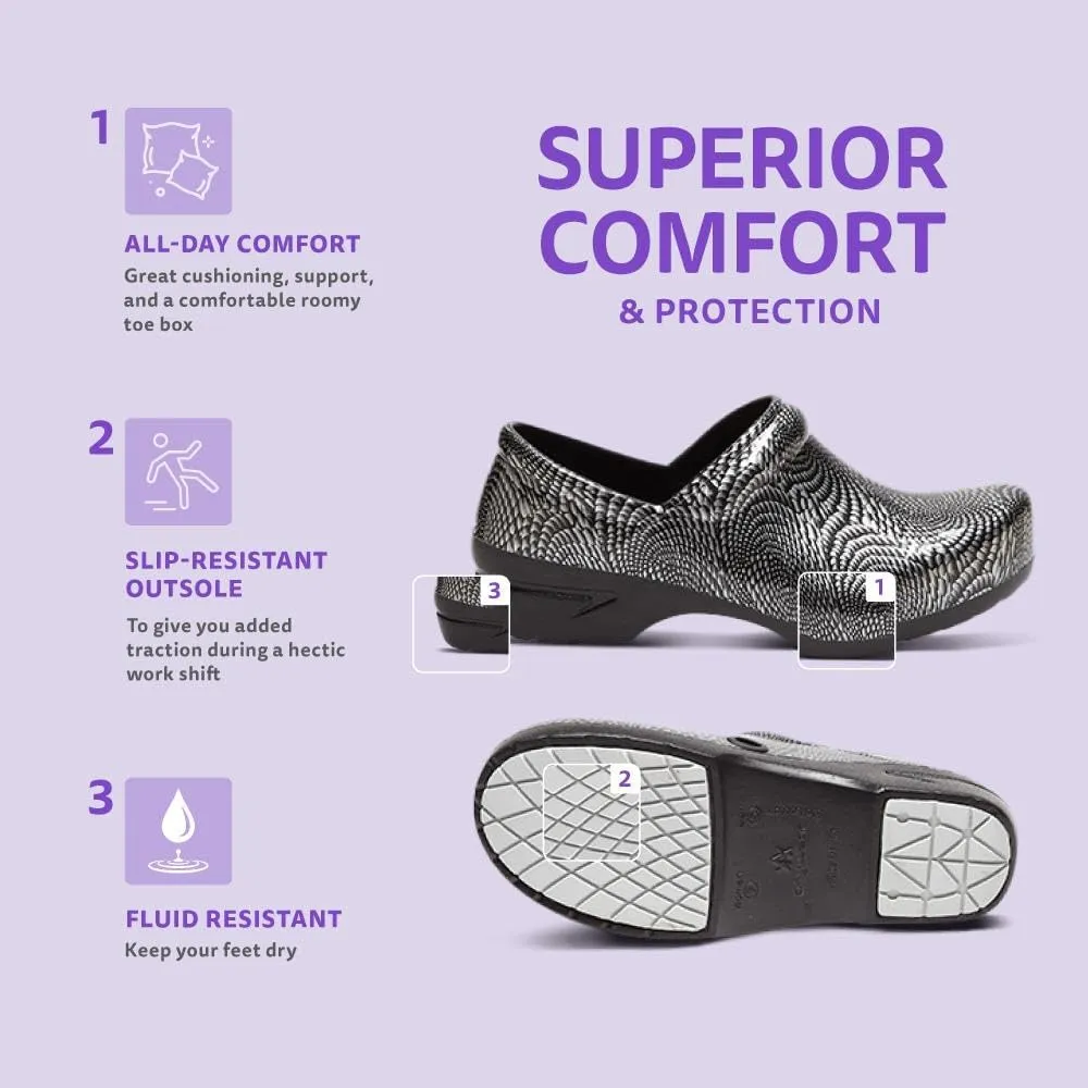 Anywear SR Angel Nursing Clogs for Women and Men - Lightweight, Water-Resistant Non-Slip Work Shoes with Exceptional EVA Cushioning, Ventilated Insoles