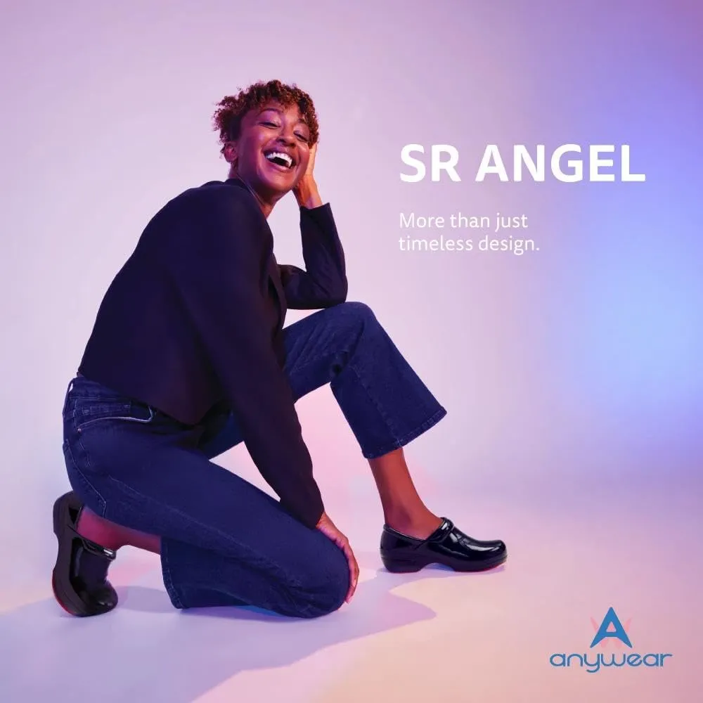 Anywear SR Angel Nursing Clogs for Women and Men - Lightweight, Water-Resistant Non-Slip Work Shoes with Exceptional EVA Cushioning, Ventilated Insoles