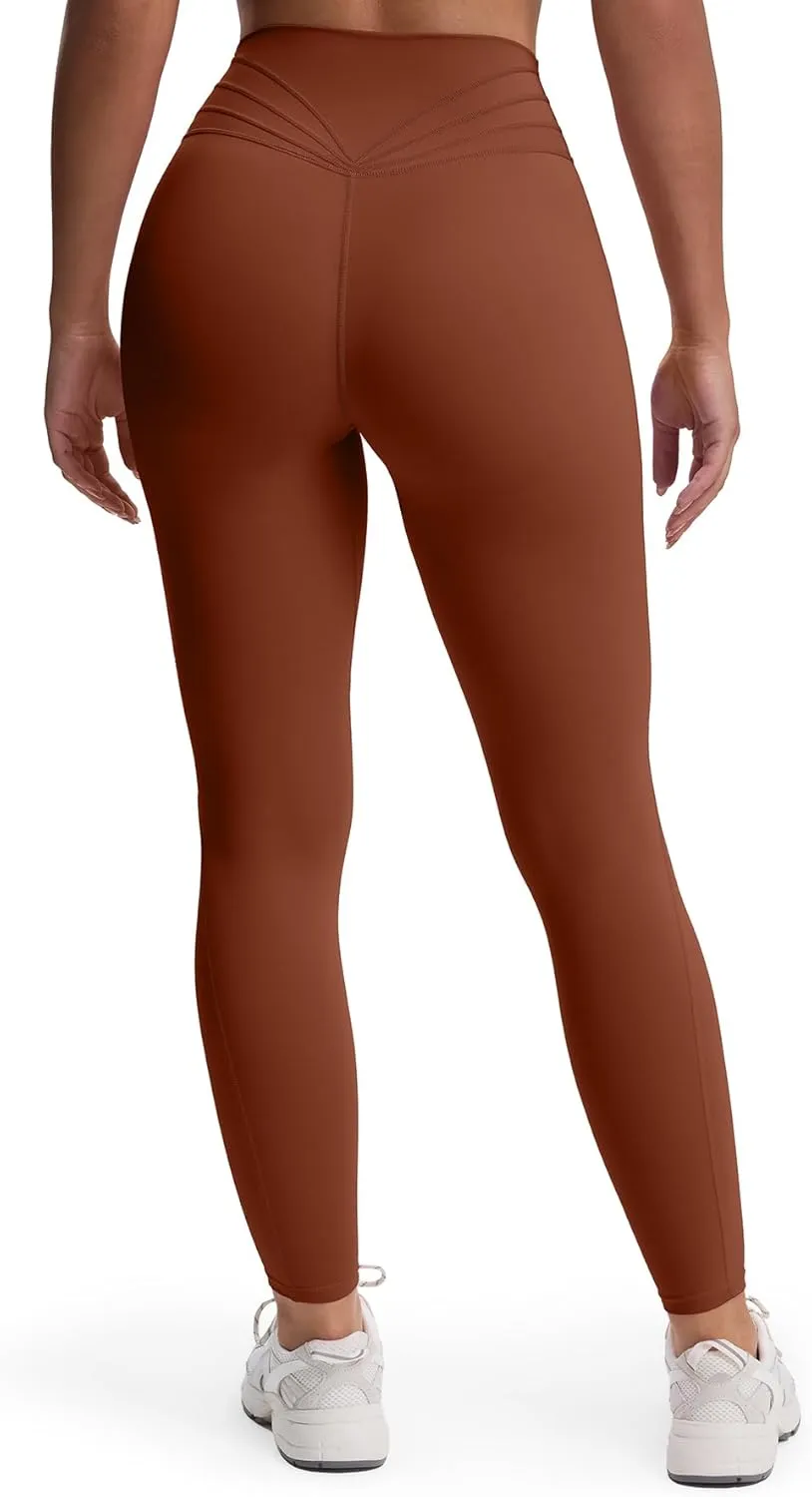 Aoxjox High Waisted Workout Leggings for Women Trinity Yoga Pants 26.5"