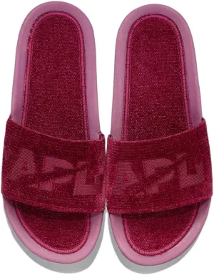 APL: Athletic Propulsion Labs Men's Techloom Velvet Slide (BURGUNDY, us_footwear_size_system, adult, men, numeric, medium, numeric_14)