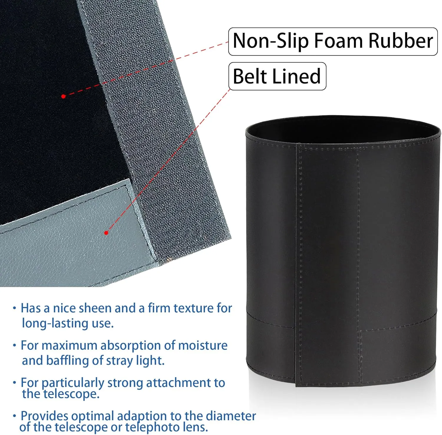 Astromania Flexible Dew Shield for Telescope Front Outer Diameter from 250-270mm Diameter - Keep Dew Away and Gives You Clear observing for The Entire Night