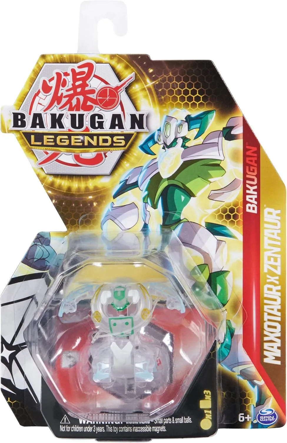 Bakugan Legends 2023 Diamond Maxotaur x Zentaur 2-inch Core Collectible Figure and Trading Cards