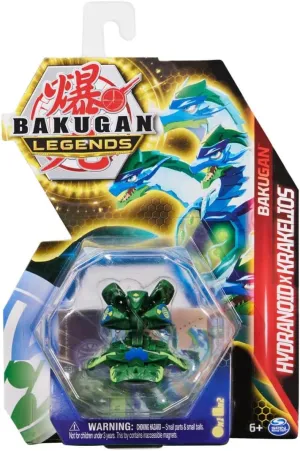 Bakugan Legends 2023 Hydranoid x Krakelios 2-inch Core Collectible Figure and Trading Cards