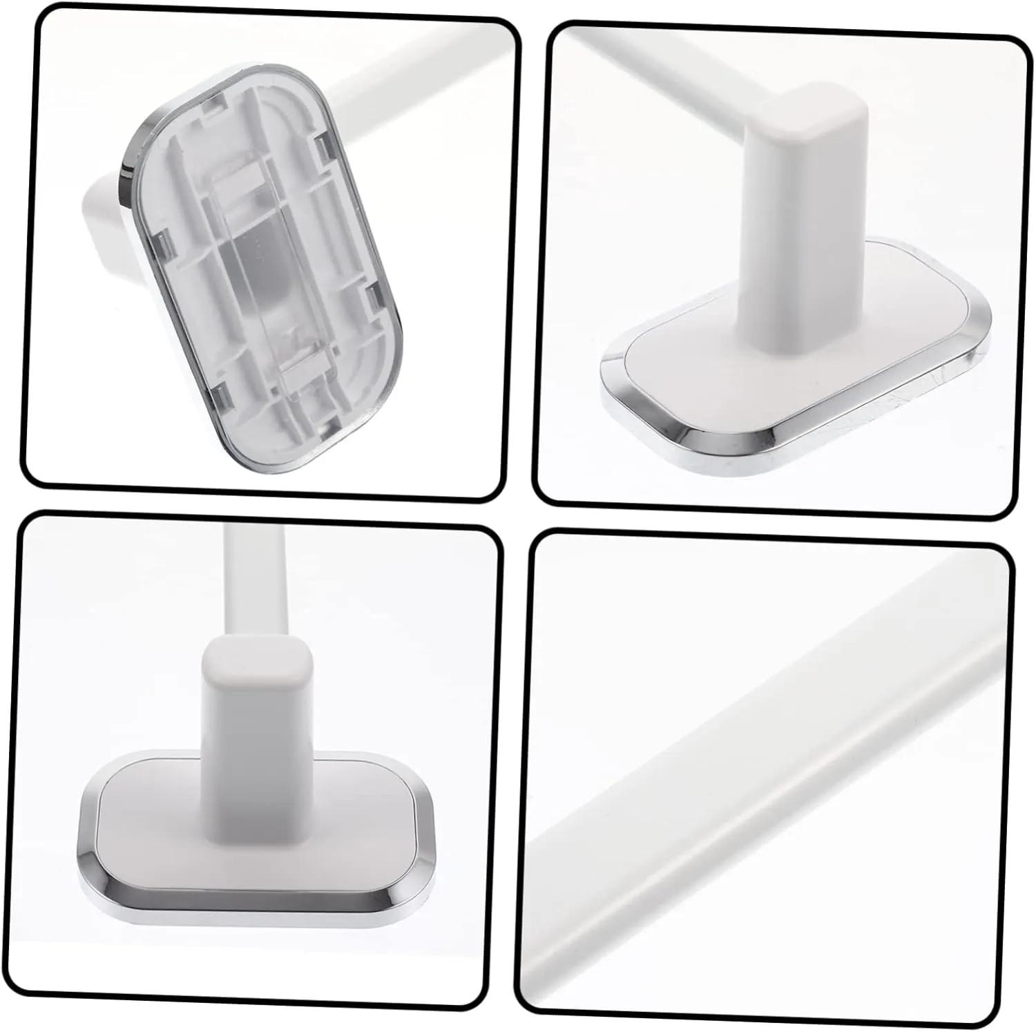 Bathroom Towel Rack Shoe Holder Wall-Mounted Storage No Hole Needed Ventilated
