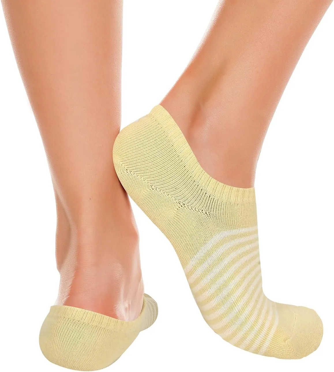 Benefeet Sox Cute No Show Socks for Women Low Cut Socks for Girls Liner Invisible Socks Cotton Flat Boat Loafer Socks