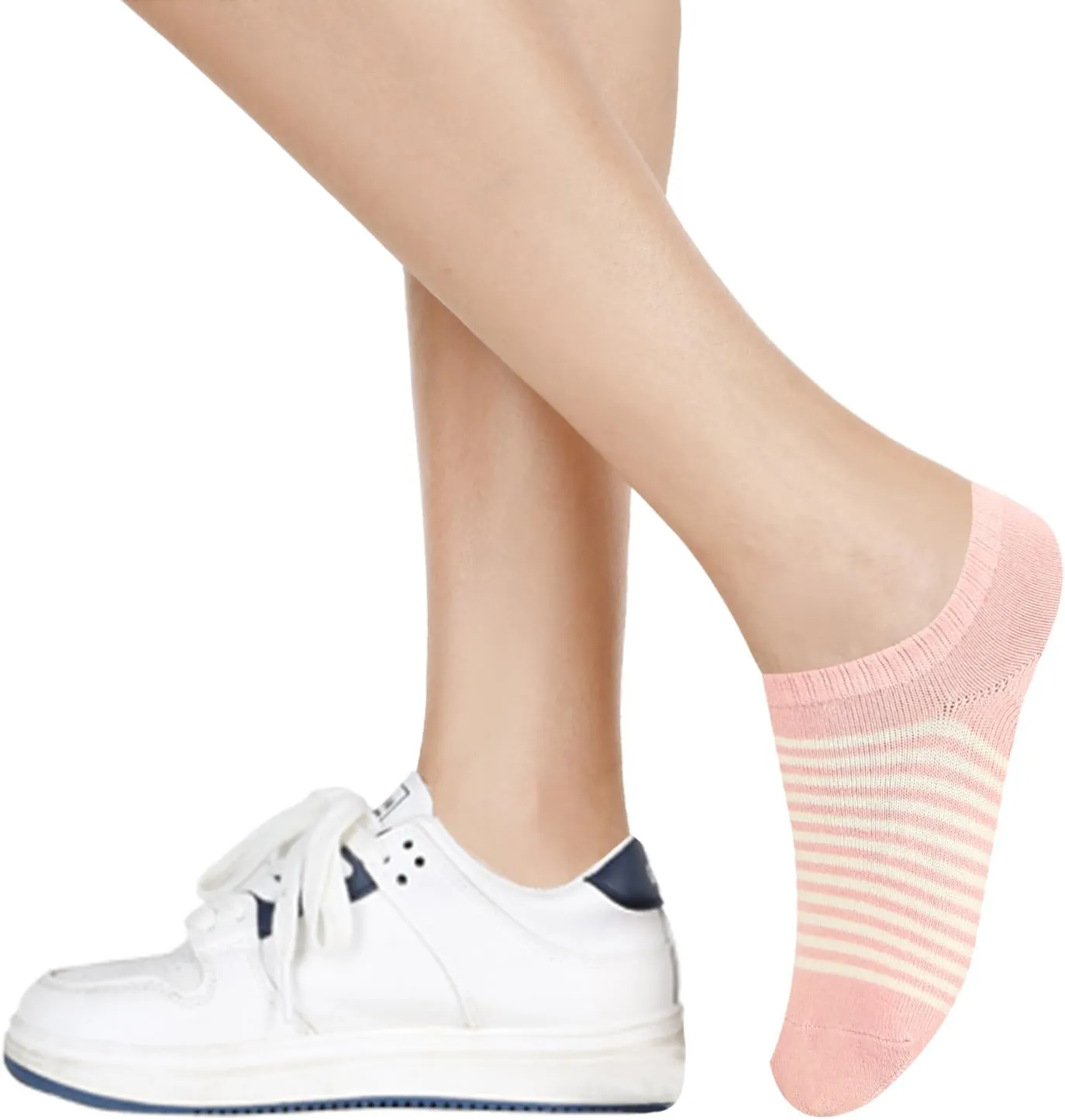 Benefeet Sox Cute No Show Socks for Women Low Cut Socks for Girls Liner Invisible Socks Cotton Flat Boat Loafer Socks