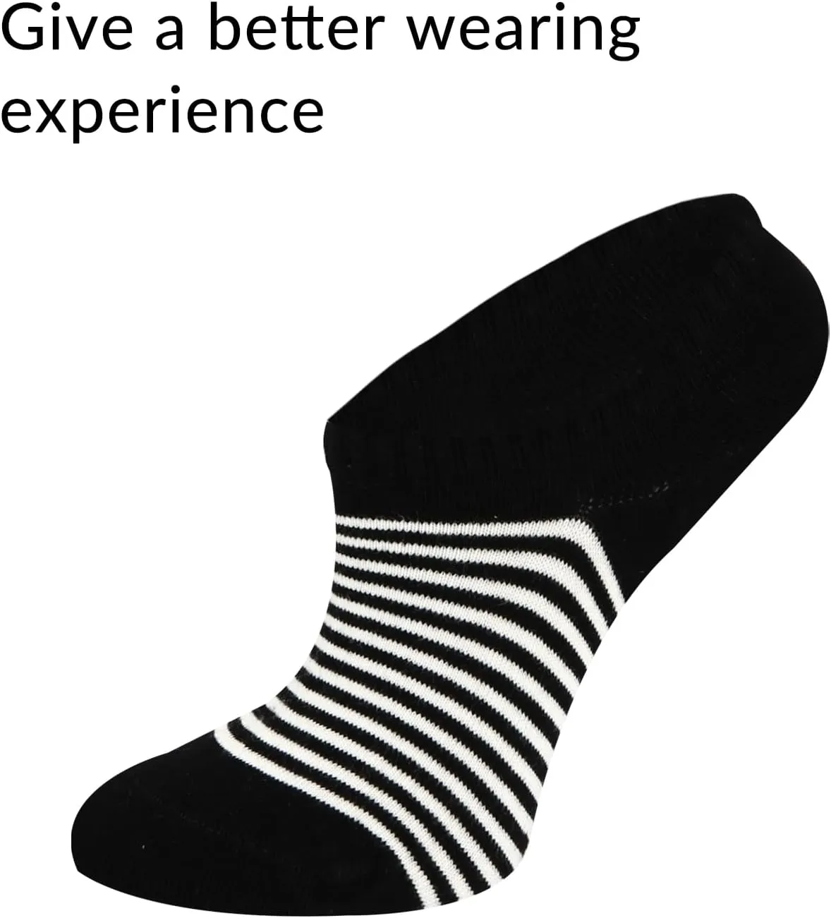 Benefeet Sox Cute No Show Socks for Women Low Cut Socks for Girls Liner Invisible Socks Cotton Flat Boat Loafer Socks