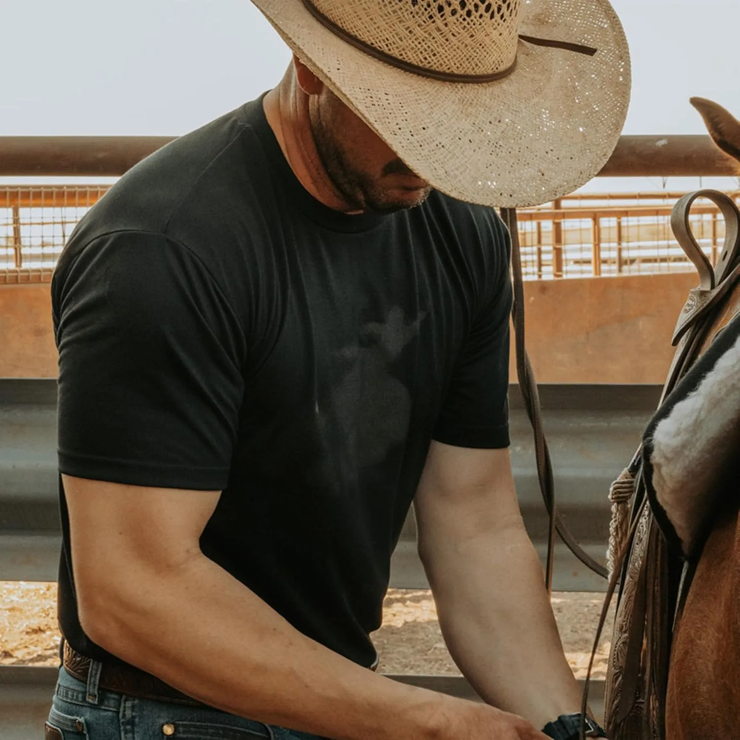 BEX® Buckin' Bronco Everyday T-Shirt Resilient Reliable Relentless Experience The Unbeatable Durability.