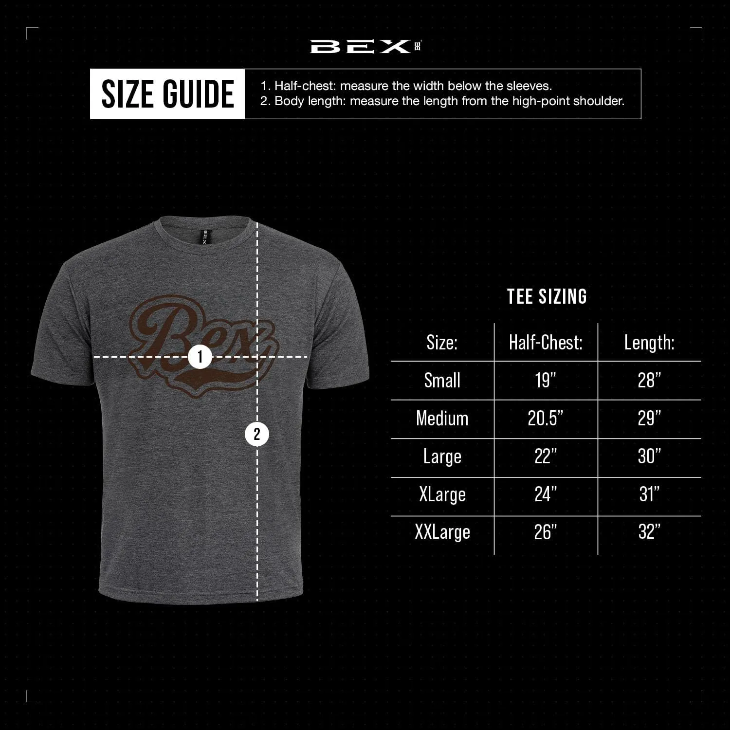 BEX® MMIX Everyday T-Shirt Resilient No-Stretch Collar, Substantial, Long-Lasting Thickness.