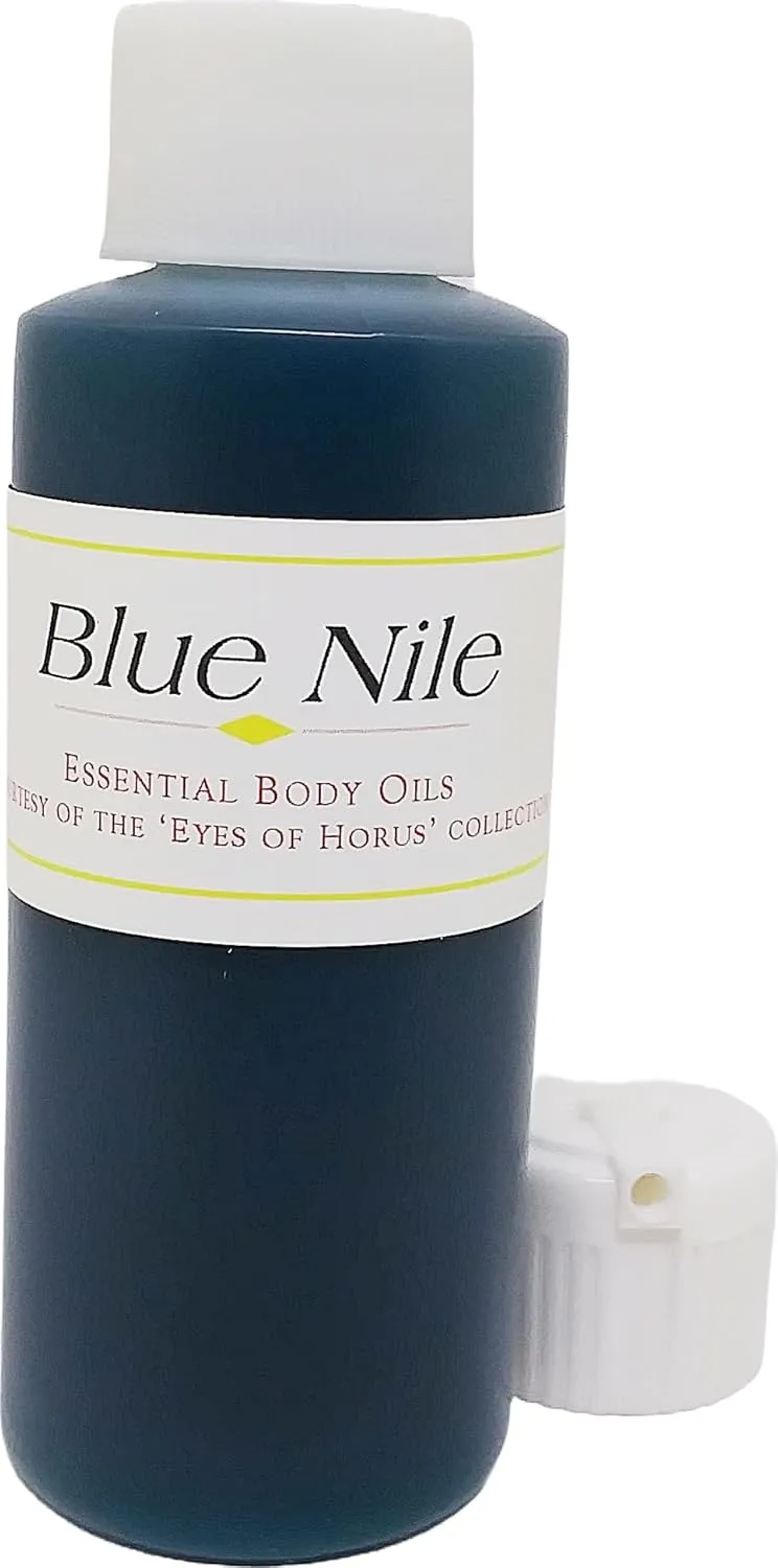 Blue Nile Scented Body Oil Fragrance [Flip Cap - Blue - 2 oz.] - ID#22565