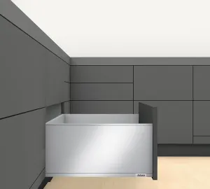 Blum 770F50S0S LEGRABOX 20" L x 9-1/2" H Full Extension Concealed Drawer System Kit - Orion Gray
