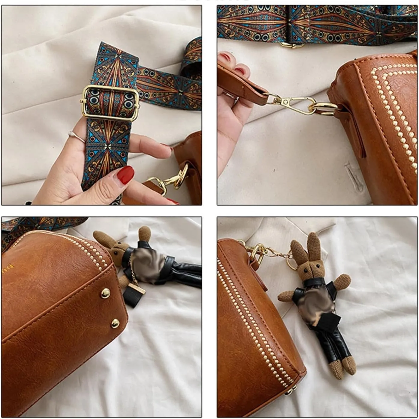 Bootara Bucket Bag, Women's Vintage Crossbody Bag With Adjustable Wider Shoulder Strap, Retro Water Bucket Shoulder Bags