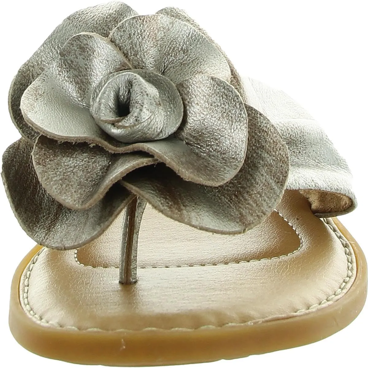 BORN Womens Izzy Padded Insole Leather Flip-Flops