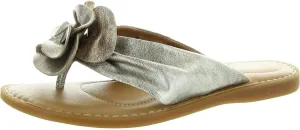 BORN Womens Izzy Padded Insole Leather Flip-Flops