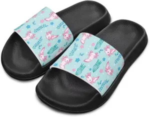 Boys Girls Slip On Slippers Cartoon Open Toe Design Comfortable Living Room Sandals for Beach Days Funny