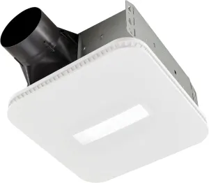 Broan-NuTone, 110 CFM AER110CCTK CleanCover Bath, 1.0 Sone, with Selectable CCT LED Light, ENERGY STARBath Fan, White