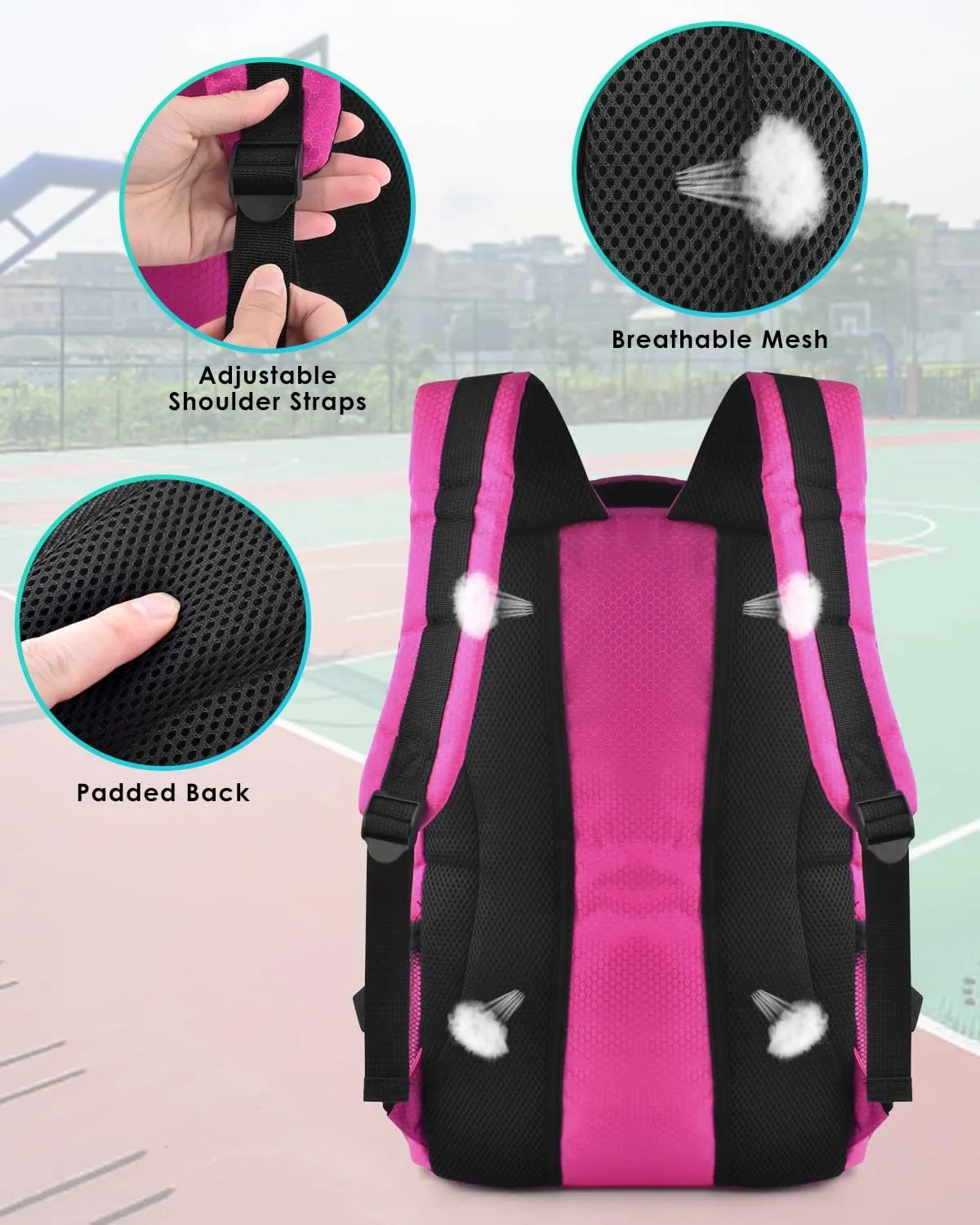 BROTOU Soccer Backpack Sports Bag with Ball Holder and Shoe Compartment for Football Basketball Volleyball Rugby
