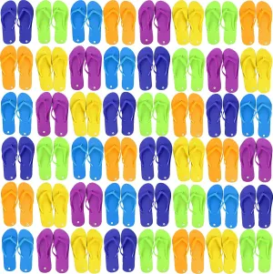 Bulk Flip Flops for Weddings, 48 Pairs, Reception Guest Slippers, Men Women Destination Beach Pool Wholesale Pack