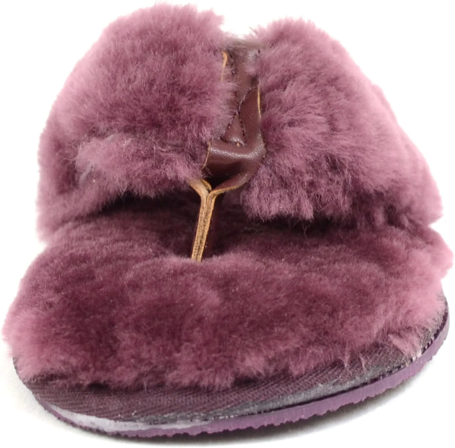 Bushga Ladies Luxury Sheepskin Flip Flop Slippers/Sandal/Thong Slipper