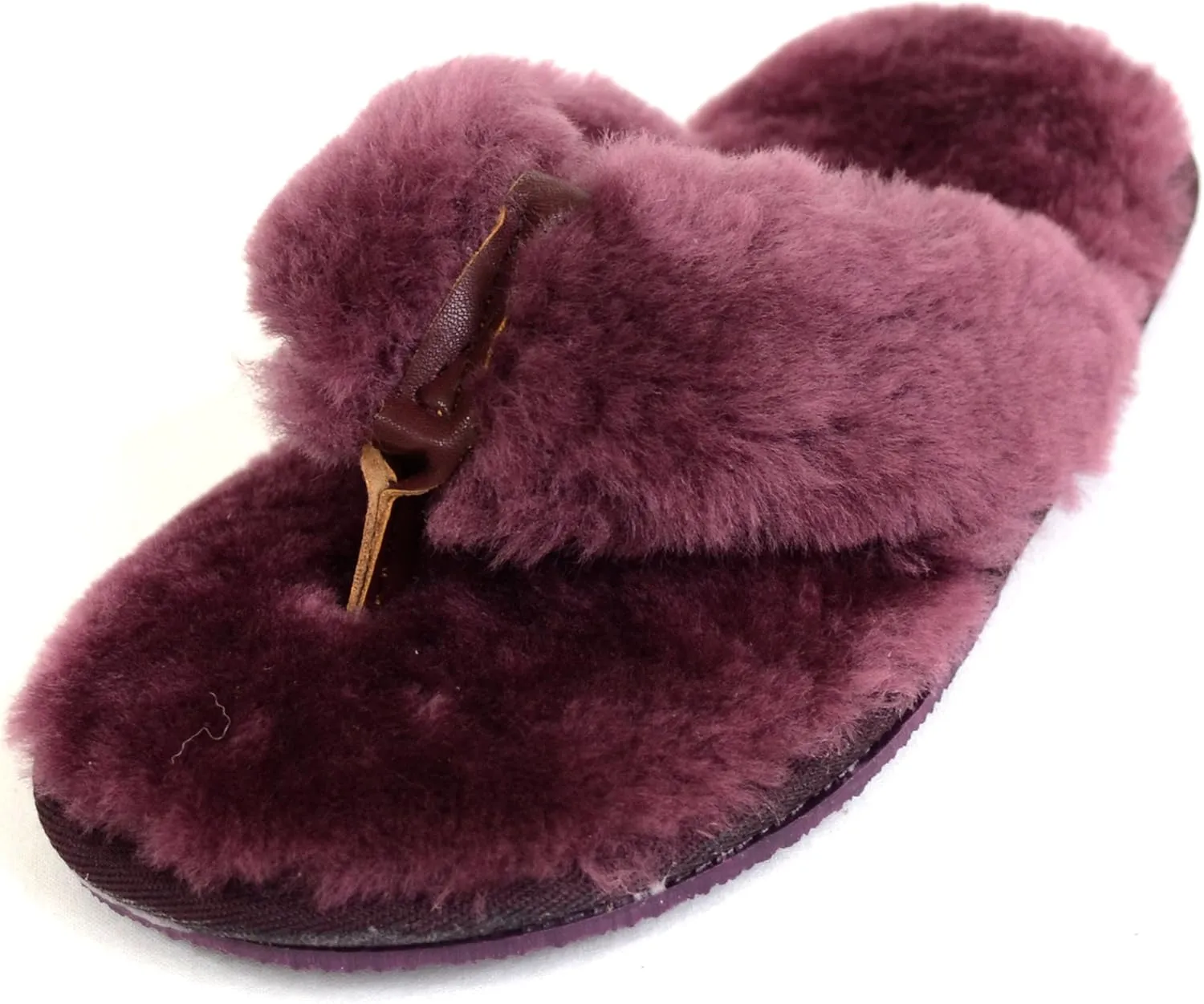 Bushga Ladies Luxury Sheepskin Flip Flop Slippers/Sandal/Thong Slipper