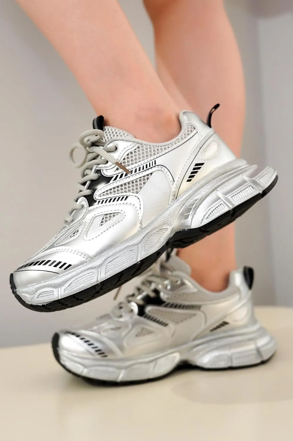 Cape Robbin Liane A Women's Chunky Sneakers, Stylish Chunky Platform Lace Up Shoes, Trendy Chunky Sneakers for Women, Perfect for Fashion Forward Ladies