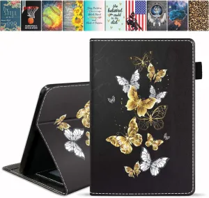 Case for Kindle Fire HD 8/HD 8 Plus Tablet (12th/10th Gen, 2022/2020 Release),Stay Positive Work Hard and Make It Happen Inspirational Quote PU Leather Stand Flip Cover with Card Slot & Pencil Holder