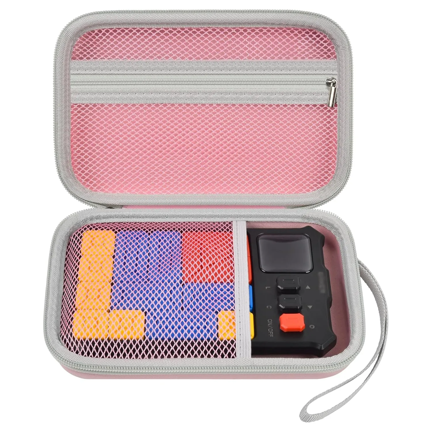 casmilee Case Compatible with Giiker Super Slide Brain Games, Brain Teaser Puzzles Organizer Storage Bag, Flow Slider Puzzle Game Holder (Pink)